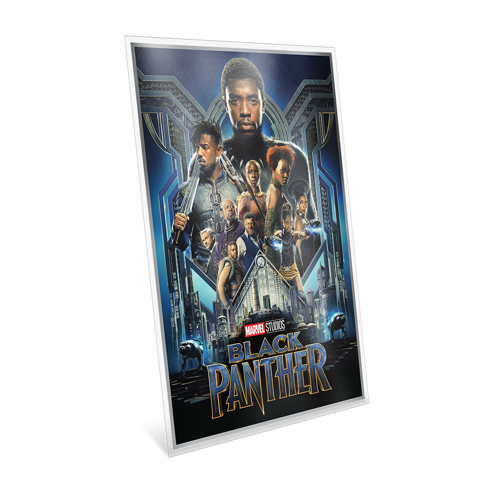 Marvel The Infinity Saga Phase Three Black Panther Silver Collectible Foil Agoro