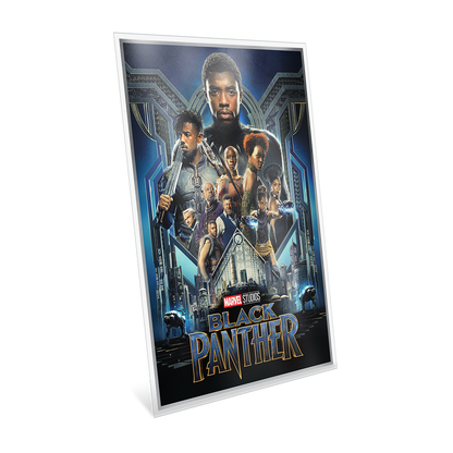 Marvel The Infinity Saga Phase Three Black Panther Silver Collectible Foil Agoro