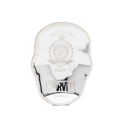 IRON MAN HELMET 5 Oz Silver Coin $10 Niue 2024 - Parthava Coin