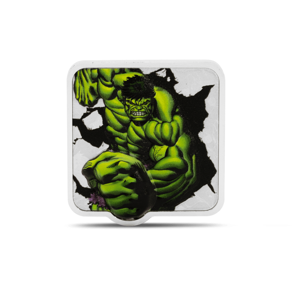 Marvel Hulk 'Smash' 2 Oz Silver Coin