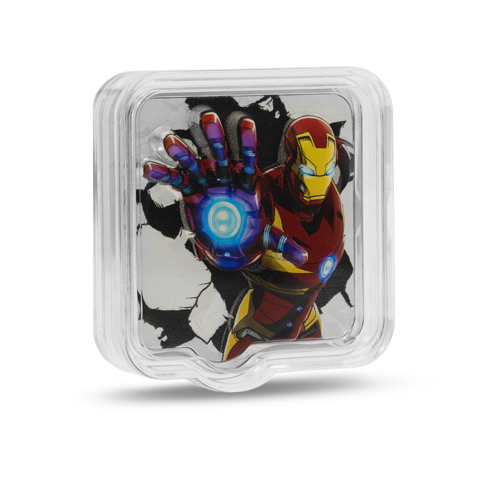 Marvel Iron Man 'ZAPT!!' 2 Oz Silver Coin AGORO