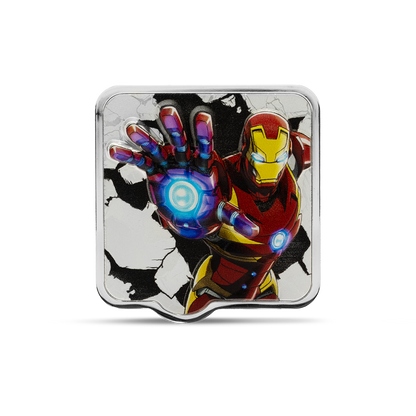 Marvel Iron Man 'ZAPT!!' 2 Oz Silver Coin AGORO
