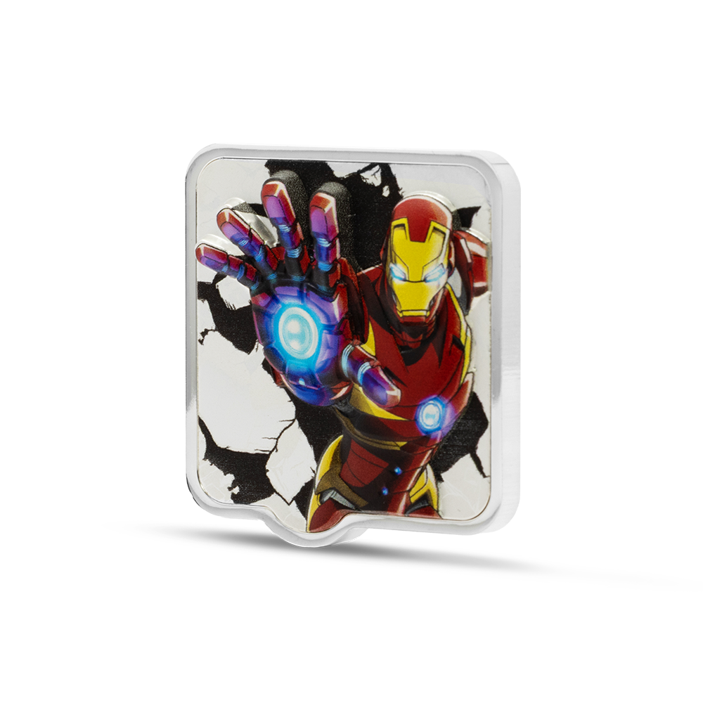Marvel Iron Man 'ZAPT!!' 2 Oz Silver Coin AGORO