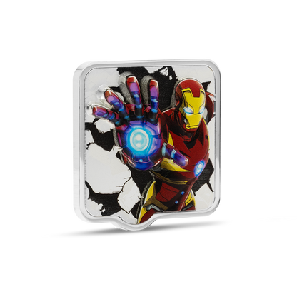 Marvel Iron Man 'ZAPT!!' 2 Oz Silver Coin AGORO