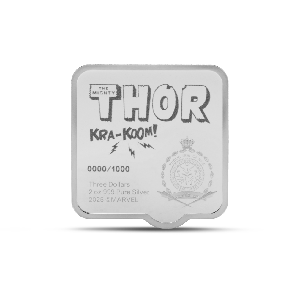 Marvel Thor 'KRA-KOOM' 2 Oz Silver Coin AGORO
