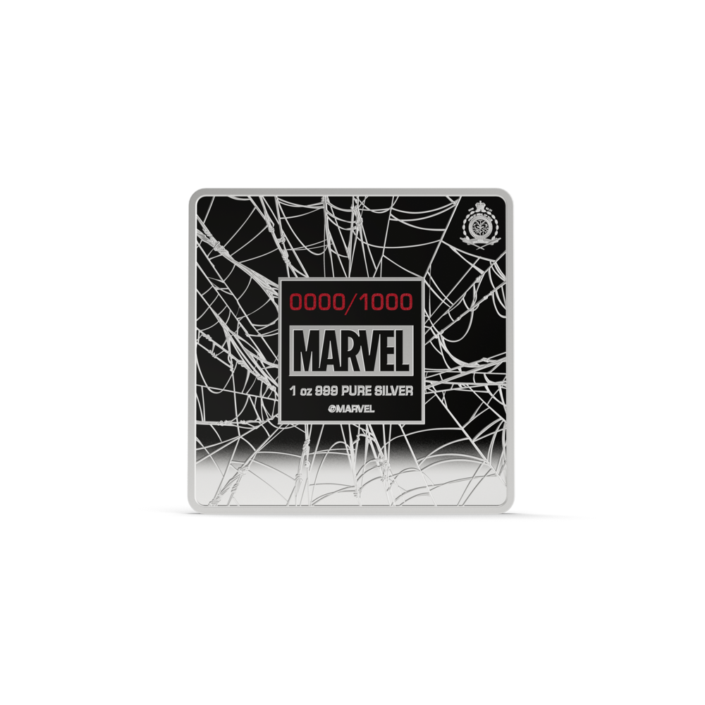 Marvel Spider-Man Finds Strength 1 Oz Silver Collectible Coin AGORO