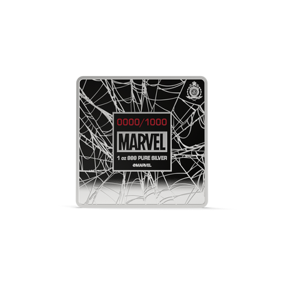 Marvel Spider-Man Finds Strength 1 Oz Silver Collectible Coin AGORO