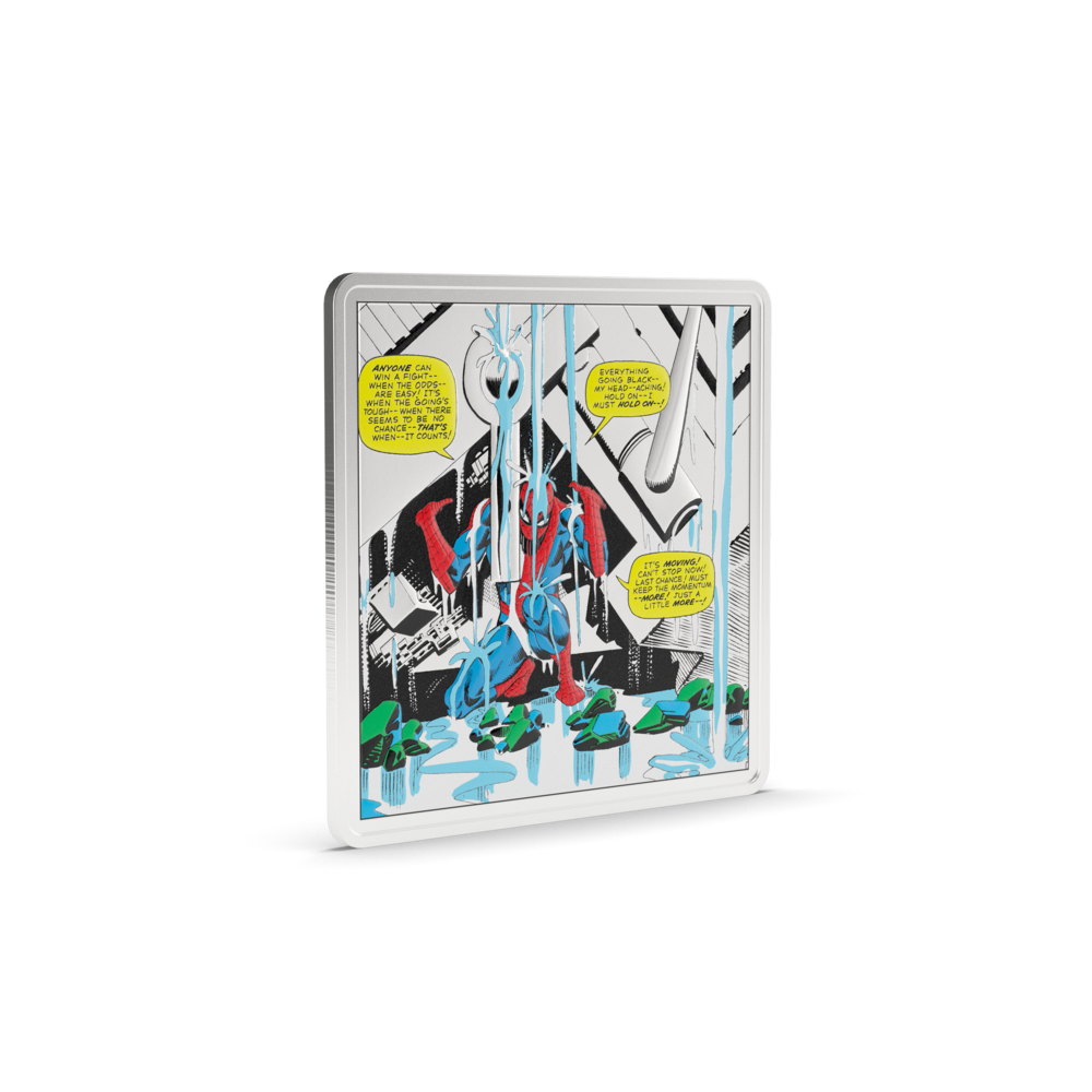 Marvel Spider-Man Finds Strength 1 Oz Silver Collectible Coin AGORO