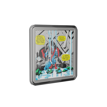 Marvel Spider-Man Finds Strength 1 Oz Silver Collectible Coin AGORO