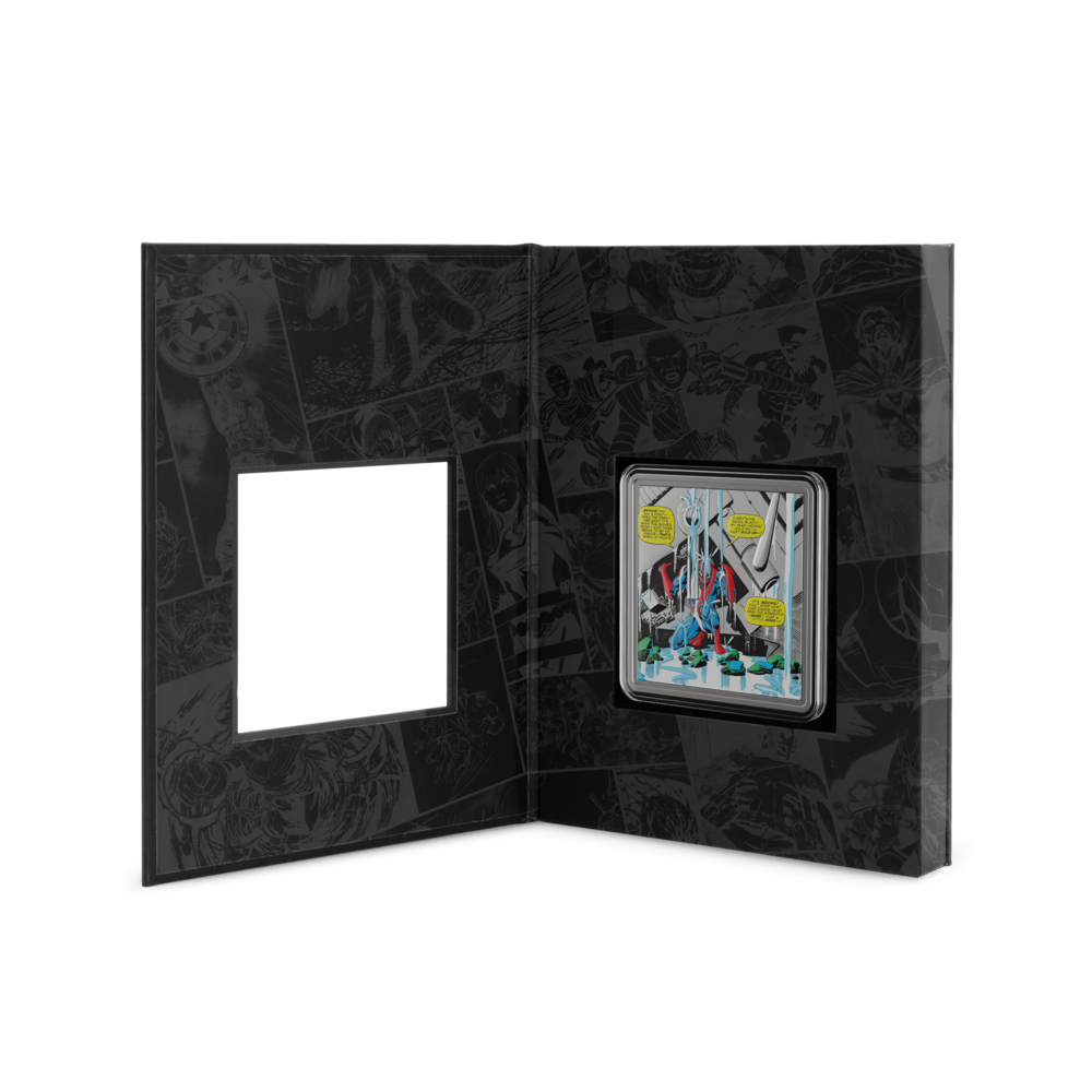 Marvel Spider-Man Finds Strength 1 Oz Silver Collectible Coin AGORO