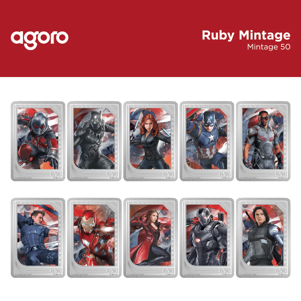 Marvel Studios: The Infinity Saga Trading Coins ruby mintage - Agoro New Zealand Mint 