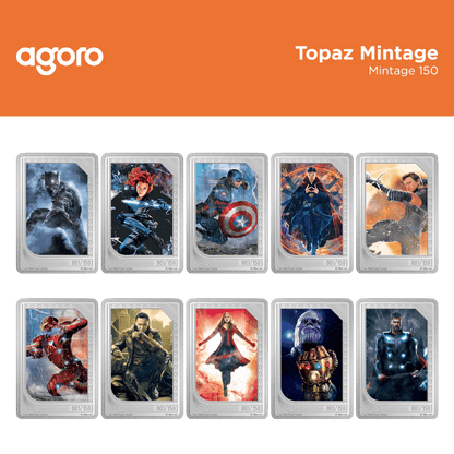 Marvel Studios: The Infinity Saga Trading Coins topaz mintage - Agoro New Zealand Mint 