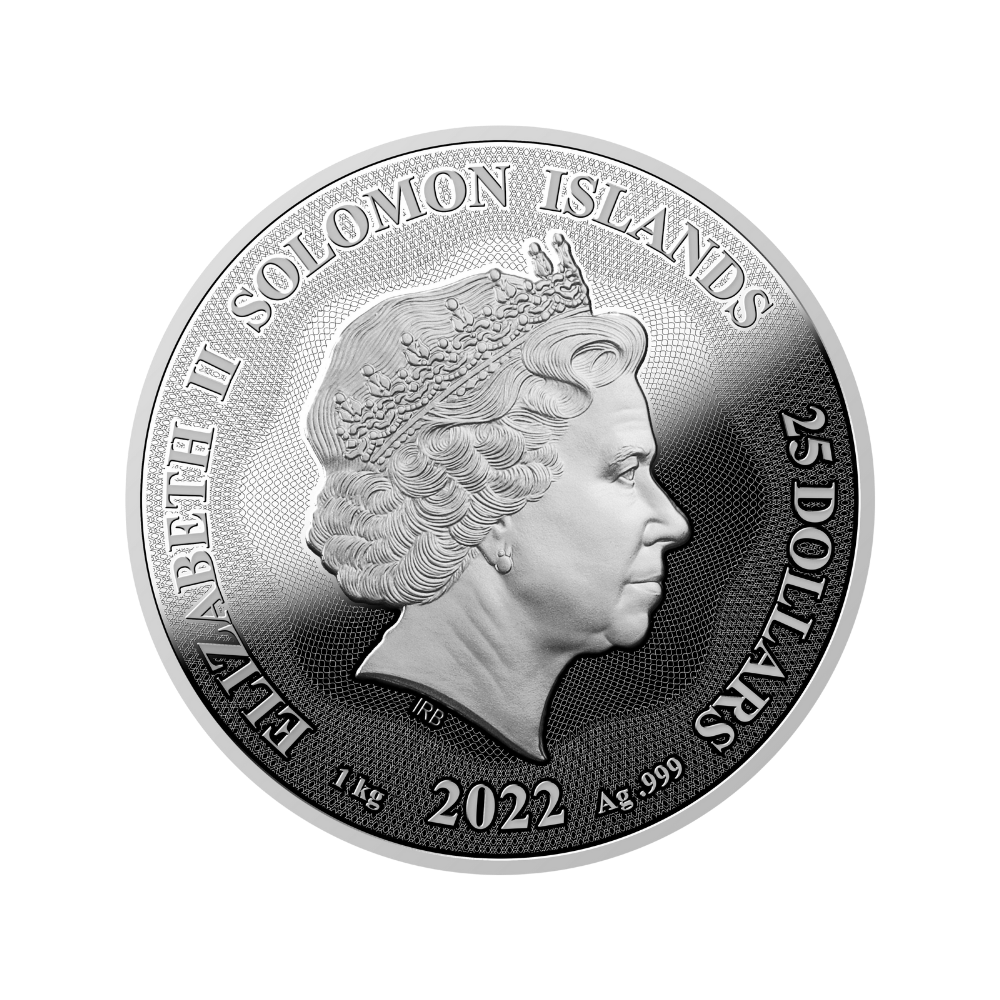 Mastersize Coin “Doha” 1 kg Silver Coin $25 Solomon Islands 2022