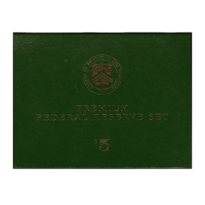 Matching Serial Number 00002140 BEP Premium Federal Reserve $5 Set Series 1999 – 13 Notes