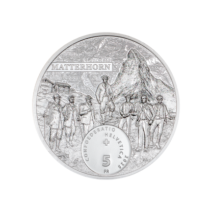 Matterhorn 1 Oz Silver Coin 5 Swiss Francs Switzerland 2025
