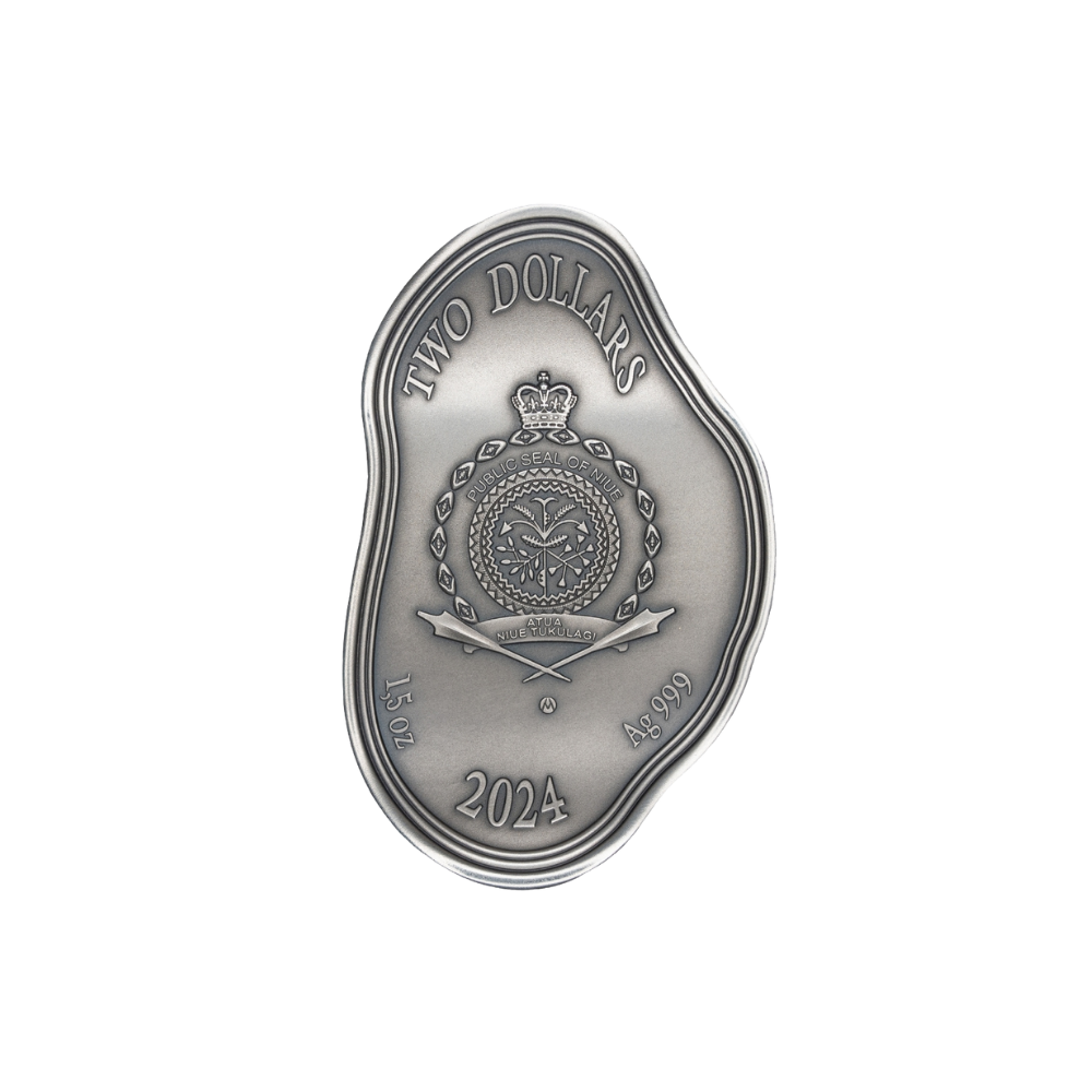 Melting Clock Salvador Dali Silver Coin 2024