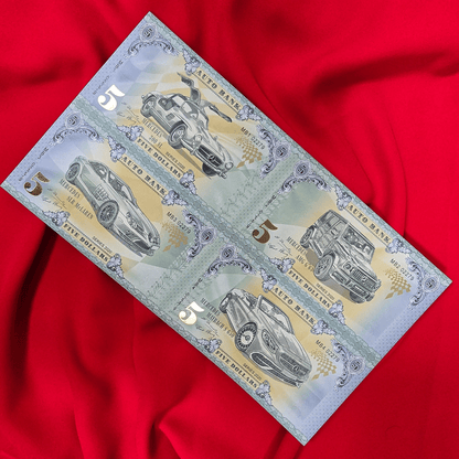 Mercedes-Benz Auto Fantasy Note – Limited Uncut Sheet of 4 Prestige Collectible Banknotes