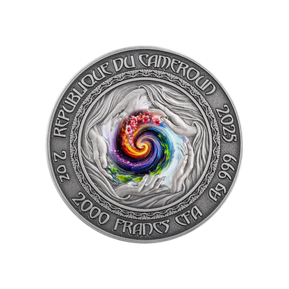 Mermaid Nature Spirits 2 Oz Silver Coin 2025