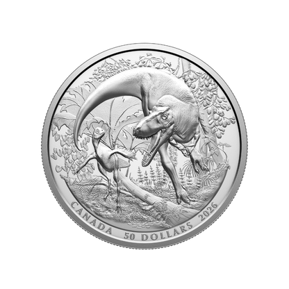 MintLAB Exceptional Discoveries: Dinosaurs of Canada Fine Silver Coin Royal Canadian Mint