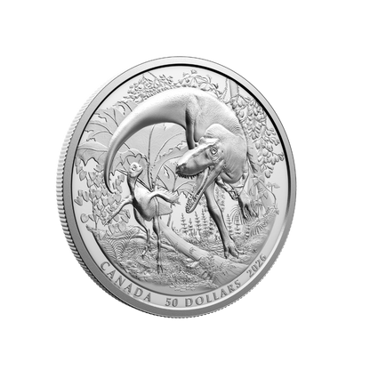 MintLAB Exceptional Discoveries: Dinosaurs of Canada Fine Silver Coin Royal Canadian Mint
