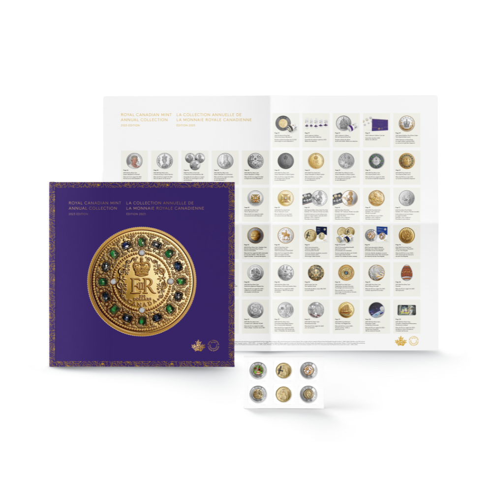 2023 Annual Collection Book with Special Edition Uncirculated Coins The Royal Canadian Mint