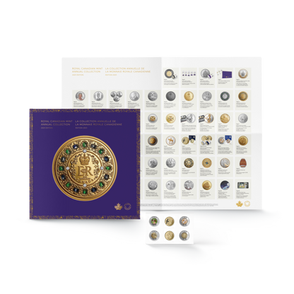 2023 Annual Collection Book with Special Edition Uncirculated Coins The Royal Canadian Mint