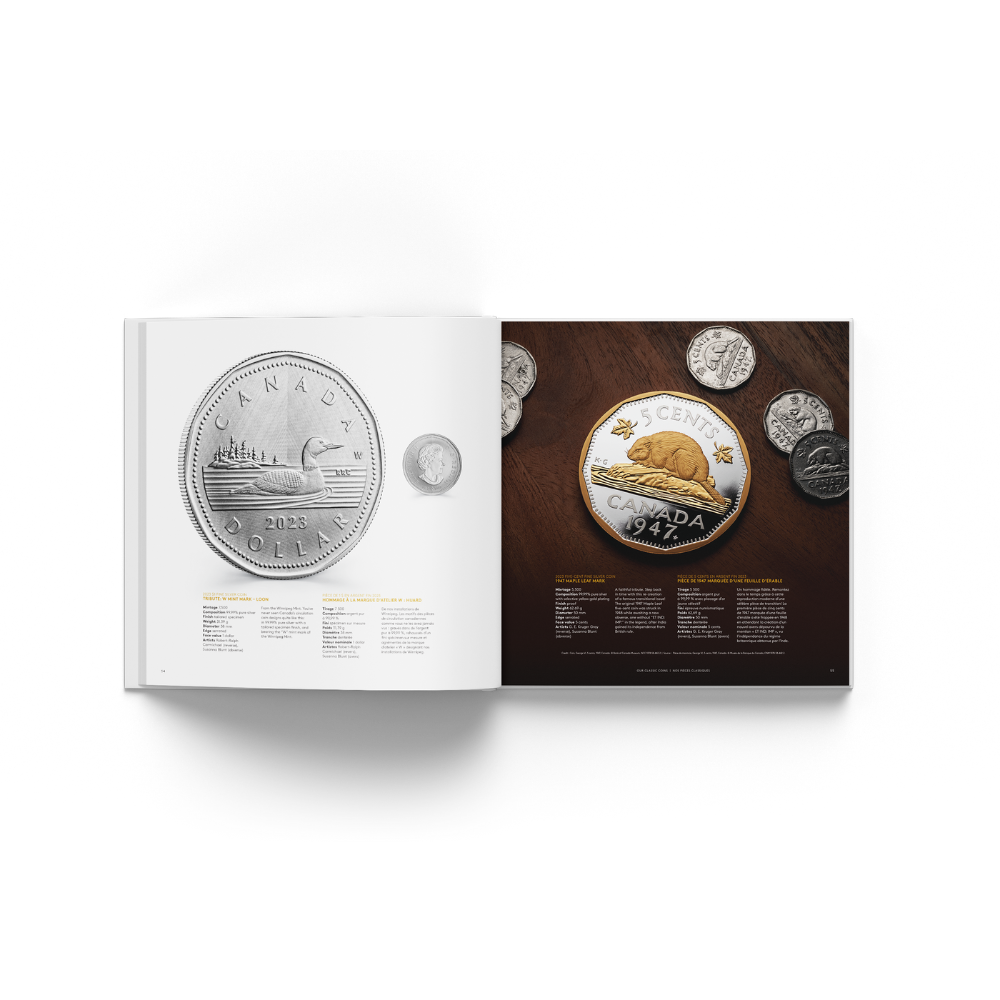 2023 Annual Collection Book with Special Edition Uncirculated Coins The Royal Canadian Mint