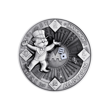 Monopoly 90th Anniversary 10 Oz Multilayer Coin 2025
