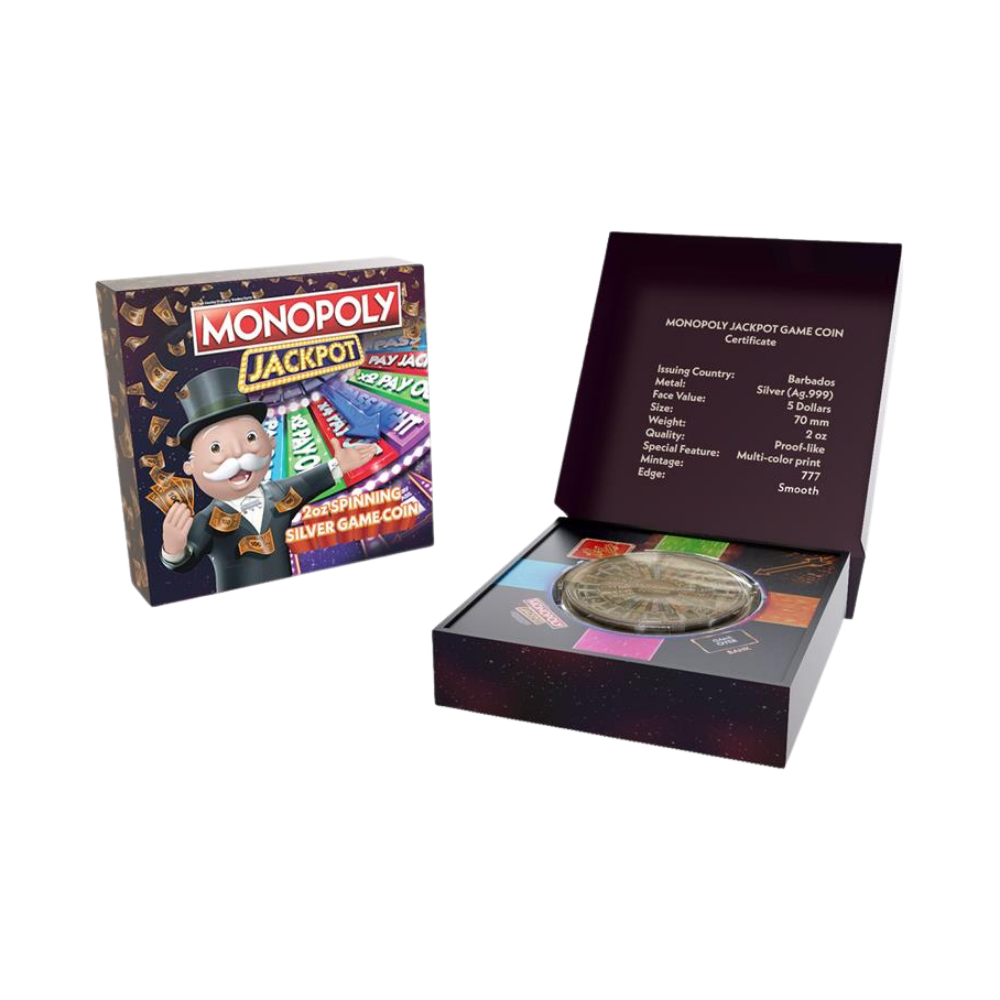 Monopoly Jackpot 2 Oz Silver Coin 2026