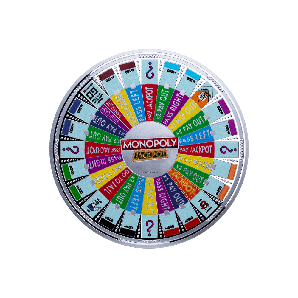 Monopoly Jackpot 2 Oz Silver Coin 2026