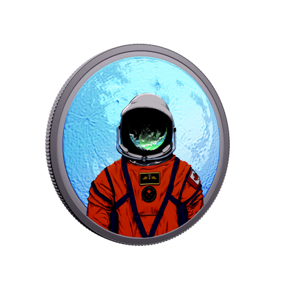 Moon Mission 1 Oz Fine Silver Coin Royal Canadian Mint