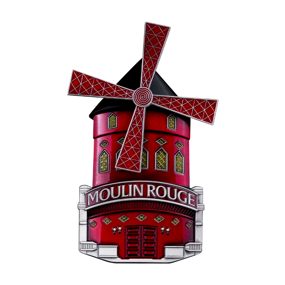 Moulin Rouge Cabaret in Motion 3 Oz Silver Coin 2027 MDM