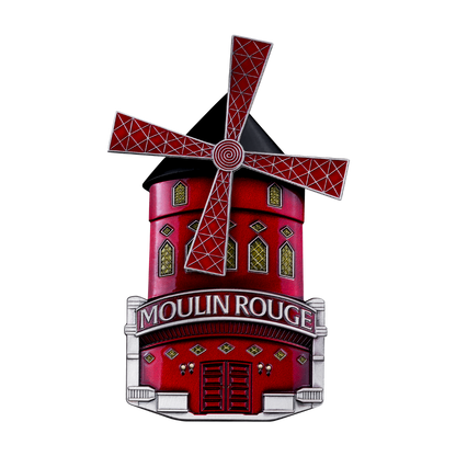 Moulin Rouge Cabaret in Motion 3 Oz Silver Coin 2027 MDM