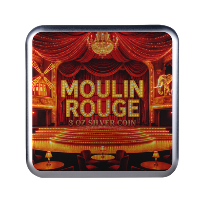 Moulin Rouge Cabaret in Motion 3 Oz Silver Coin 2027 MDM