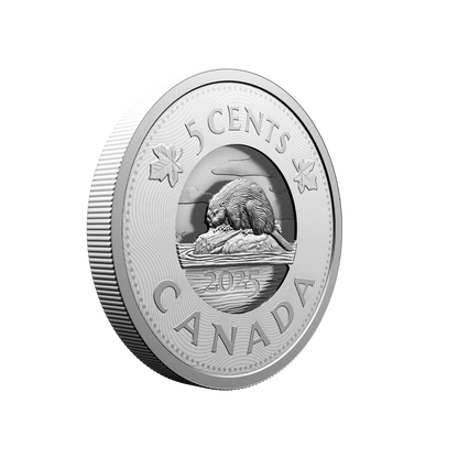 Multilayered Beaver Fine Silver Coin Canada 2025