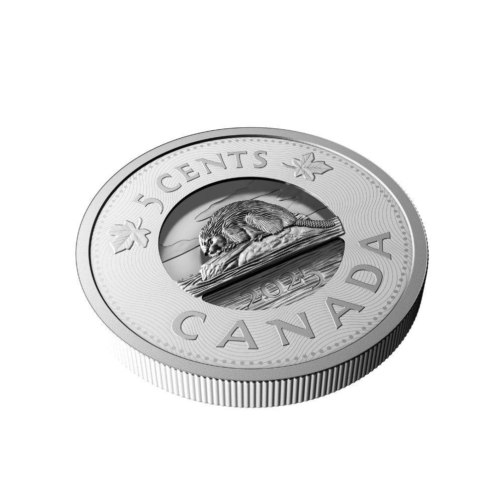 Multilayered Beaver Fine Silver Coin Canada 2025