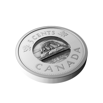 Multilayered Beaver Fine Silver Coin Canada 2025