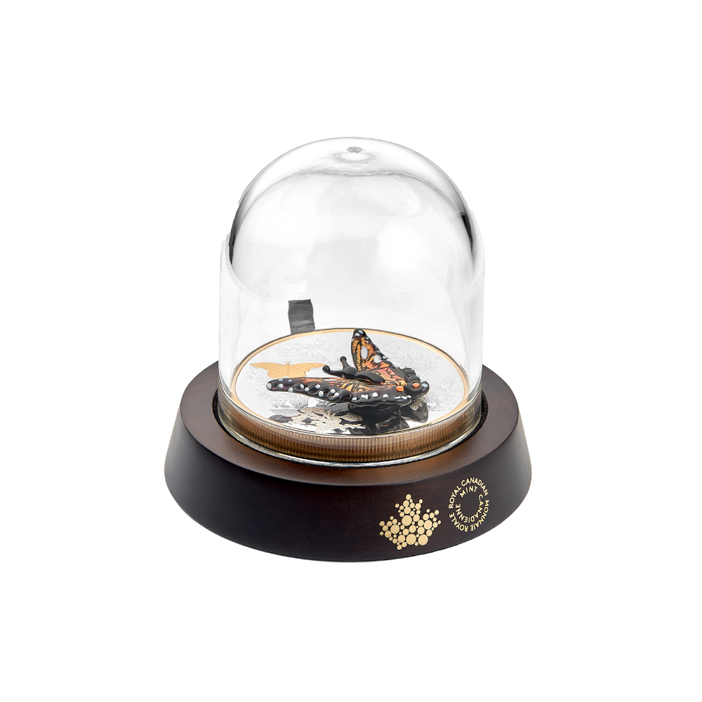 Murano Monarch Butterfly Half Kilo Fine Silver Coin Canada 2025