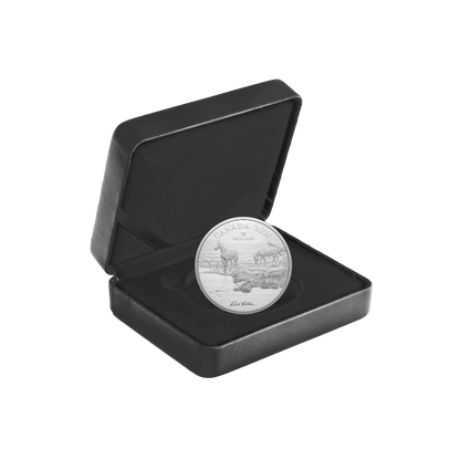 Mustang Country by Robert Bateman 2 Oz Fine Silver Coin Canada 2025