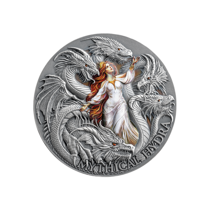 Mythical Hydra Dragonology 2 Oz Silver Coin 2025