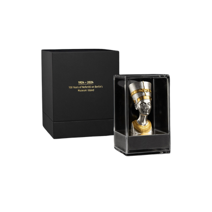 NEFERTITI 3D 5 Oz Silver Coin $10 Samoa 2024