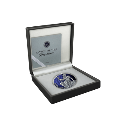 NEPTUNE Planets and Gods 3 Oz Silver Coin 3000 Francs Cameroon 2021