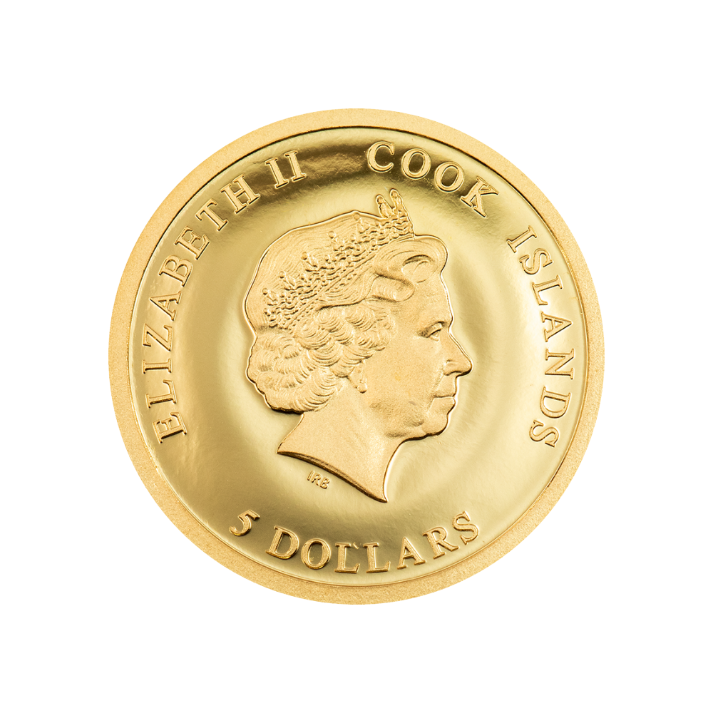 NEW YORK Big City Lights Gold Coin $5 Cook Islands 2022