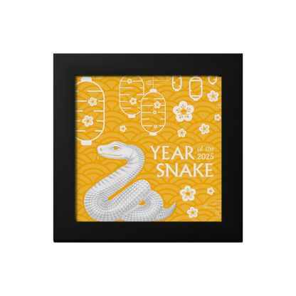 NIMBLE GILDED SILVER SNAKE Lunar Collection 1 Oz Silver Coin 1000 Togrog Mongolia 2025