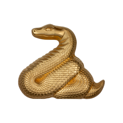 NIMBLE GILDED SILVER SNAKE Lunar Collection 1 Oz Silver Coin 1000 Togrog Mongolia 2025