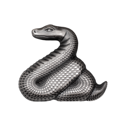 NIMBLE SILVER SNAKE Lunar Collection 1 Oz Silver Coin 1000 Togrog Mongolia 2025