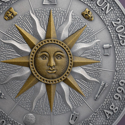 Melpomene & Thalia The Nine Muses 2 Oz Silver Coin 2025 picture2 Mint XXI Parthava Coin