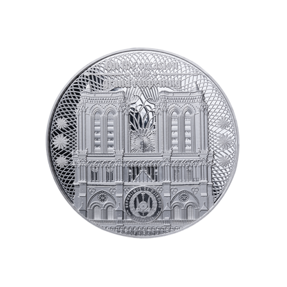 NOTRE DAME 3 Oz Silver Coin 200 Francs Djibouti 2024