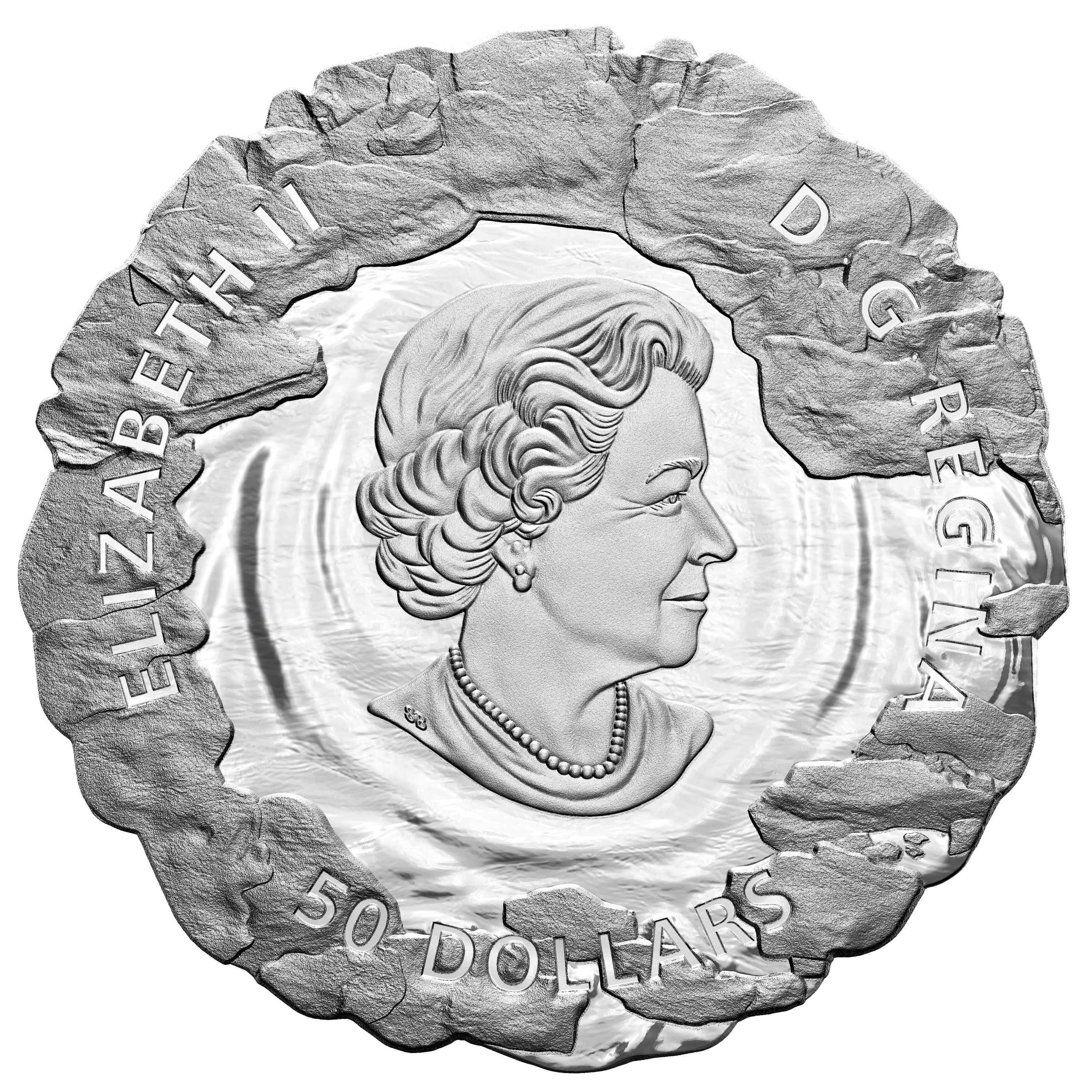 FRANKLINS LOST ARCTIC EXPEDITION Ship Silver Coin $50 Canada 2020