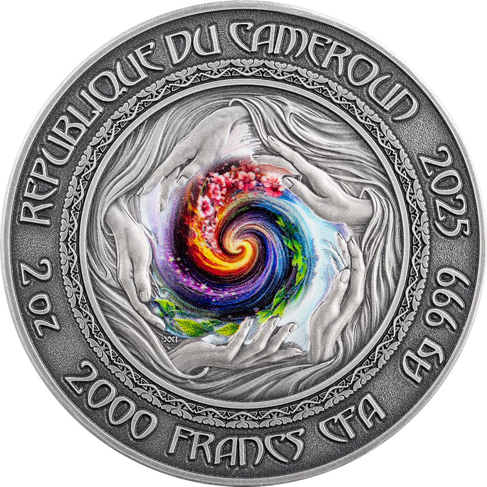 Mermaid Nature Spirits 2 Oz Silver Coin 2025 obverse mint xxi parthava coin